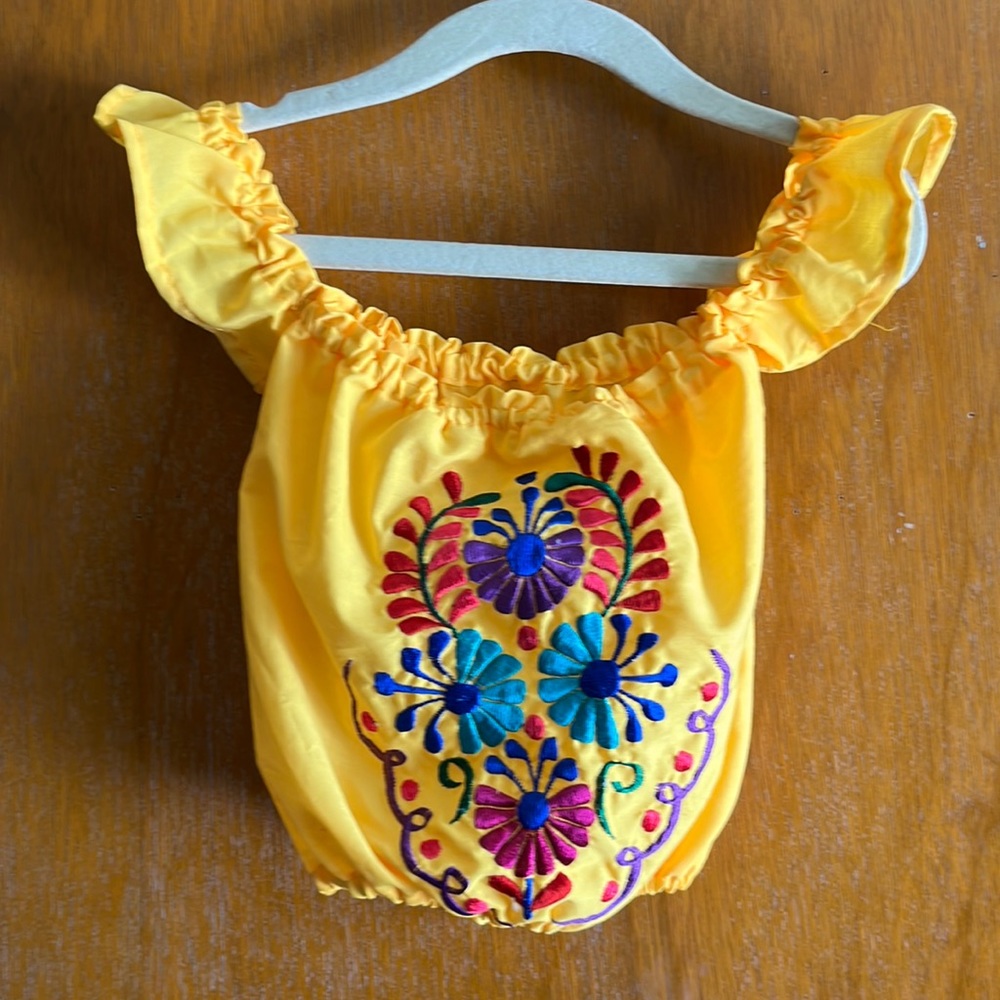 Embroidered Mexican toddler shirt